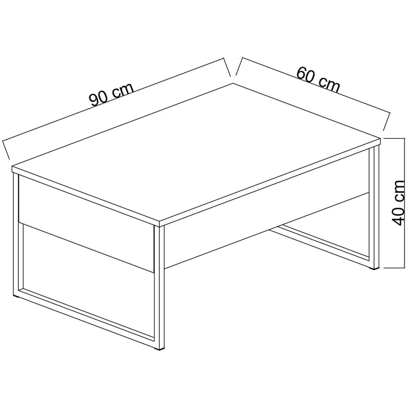 Thumbnail - Skye Decor, Couchtisch + Beistelltisch, Opal (90 x 60 x 40 cm)