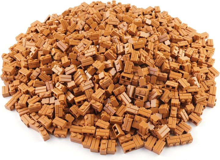 Produktbild LEGO 1x2 Mauersteine Nougat - 100 Stück - Nougat bricks 98283 (98283, LEGO Zubehör)