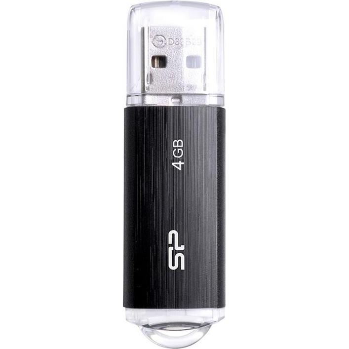 Silicon Power Ultima - U02 4GB (4 GB, USB 2.0), USB Stick, Schwarz