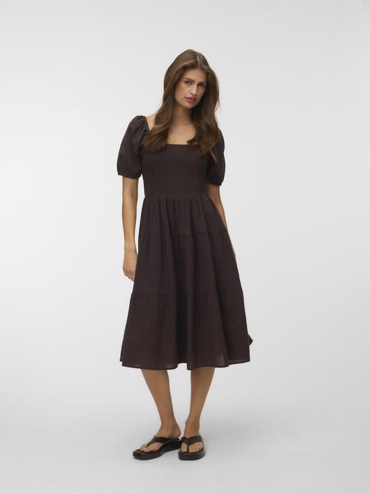 Image du produit Vero Moda VMROKAYA Midikleid Gesmoktes Kleid (M)