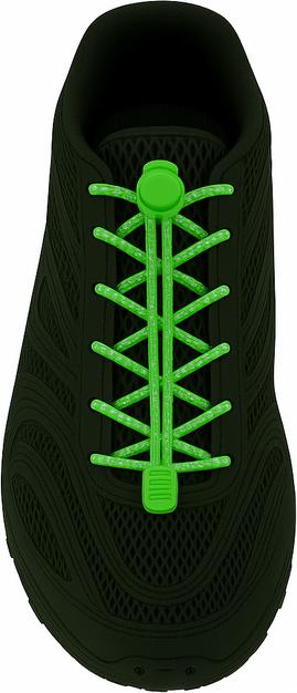 Actual product image LaceGodZ 1 Paar ReflectPro Series elastische, stark reflektierende Schnürsenkel (100 cm)