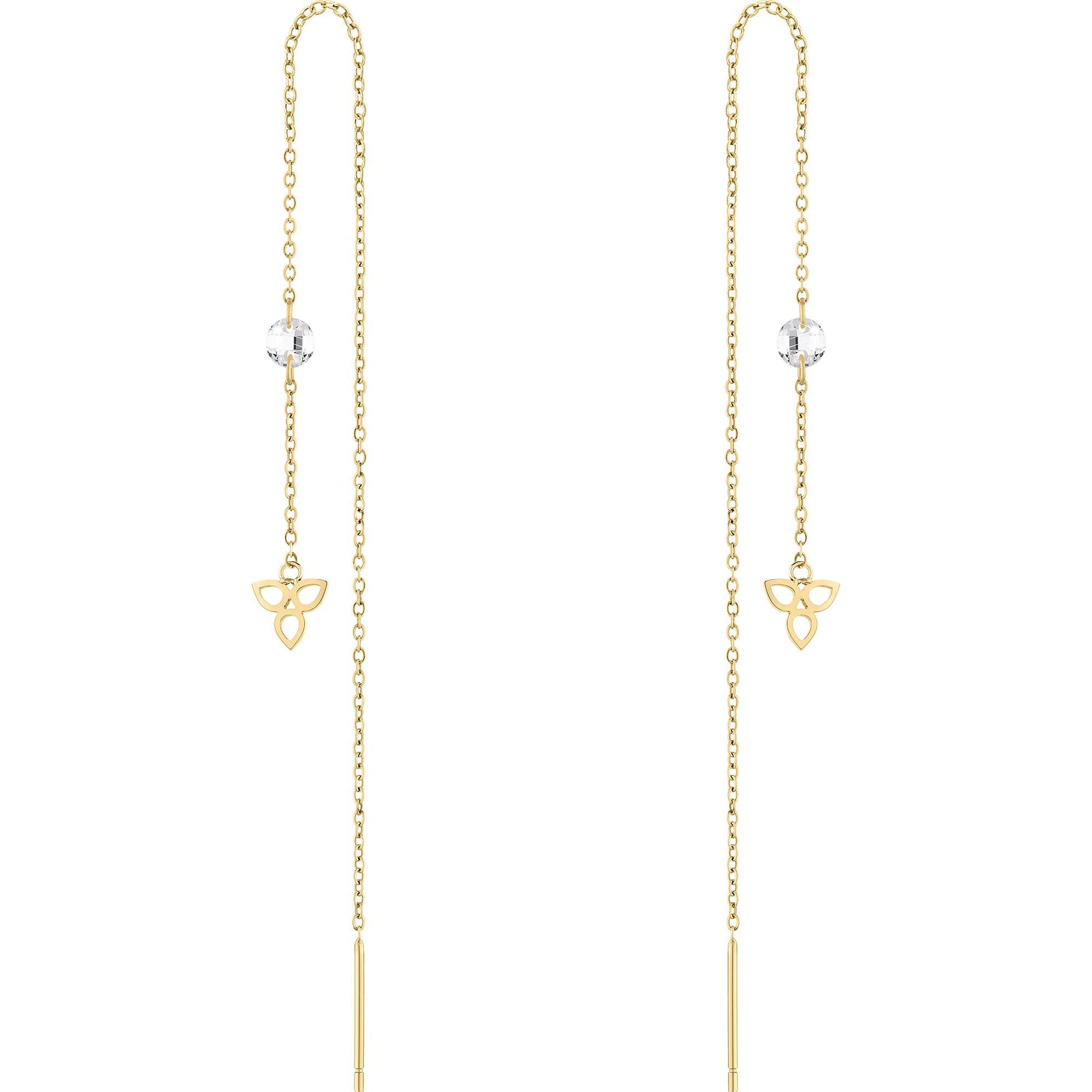 Thumbnail - Tamaris, Ohrringe, Fashion long gold-plated earrings TJ-0005-E-12 (L), (Edelstahl)