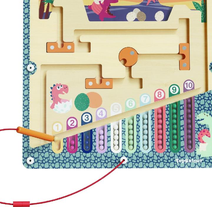 Topbright Toys Magnetic dinosaur learning game (French, Spanish)