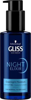 Immagine prodotto Schwarzkopf Gliss Night Elixir Trattamento Notte Idratante Senza Risciacquo per Capelli Normali e Secchi 100Ml (100 ml)