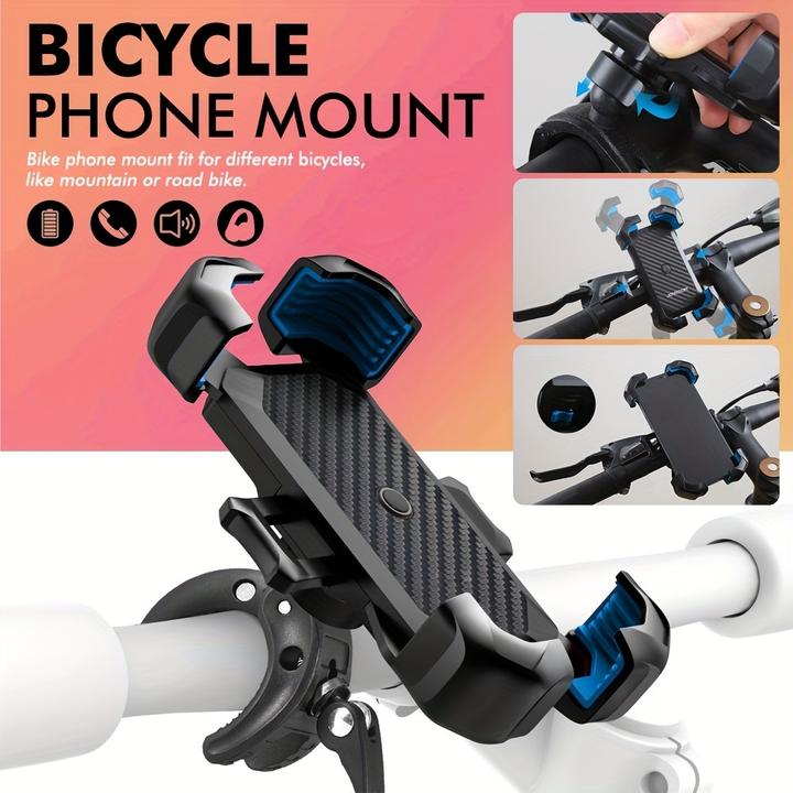 Produktbild PhoneLook Fahrrad Handyhalter mit stossfester Befestigung für Scooter / Motorrad / Roller