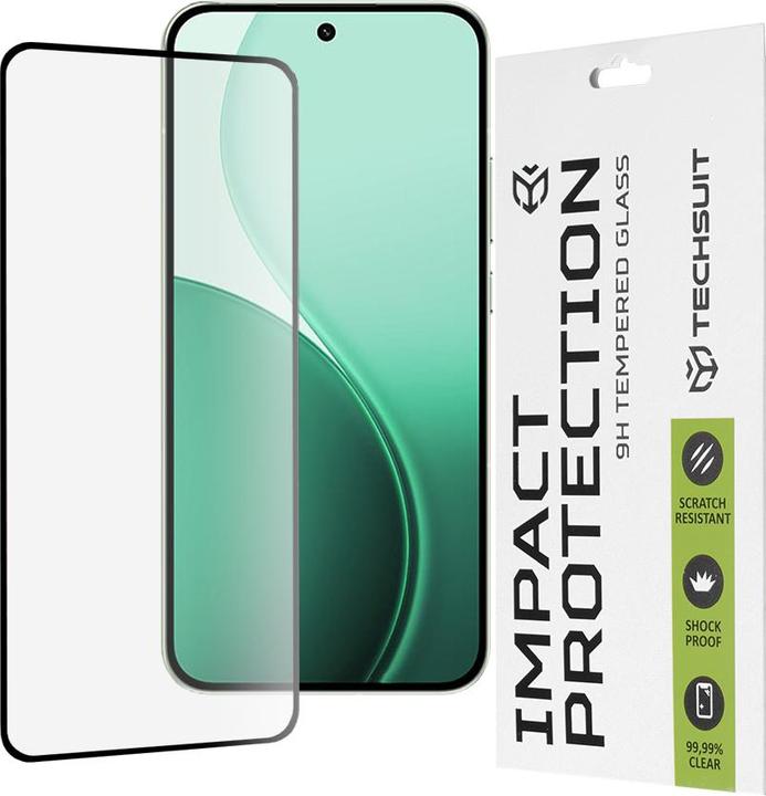 Immagine prodotto Techsuit - 111D Full Cover / Full Glue Glass - Oppo Reno14 - Black (Oppo Reno14)