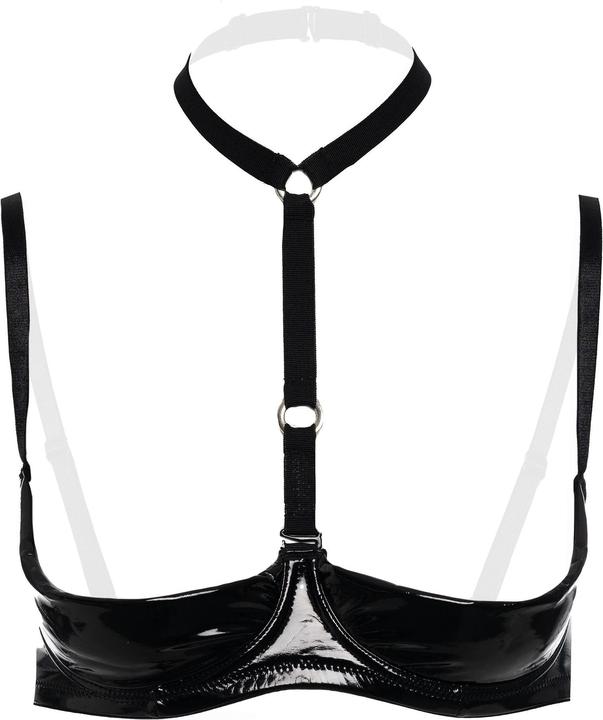 Productafbeelding Christine Le Duc 1/4 cup bra Dark Desire - black (XXL)
