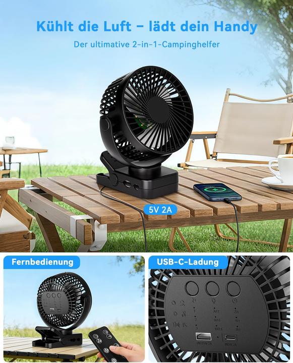 Actual product image ArsMotin Mini-USB-Tischventilator (30 dB)