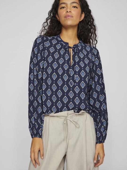 Produktbild Vila Gemustertes Oberteil mit langen Ärmeln (34)