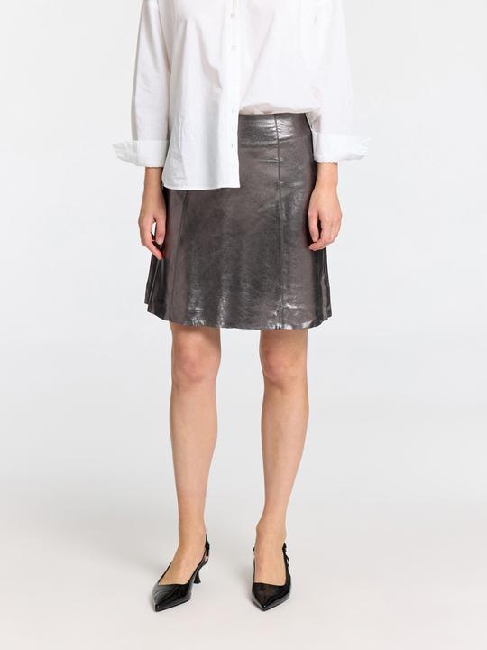 Produktbild Selected Femme Metallic Lederminirock (34)