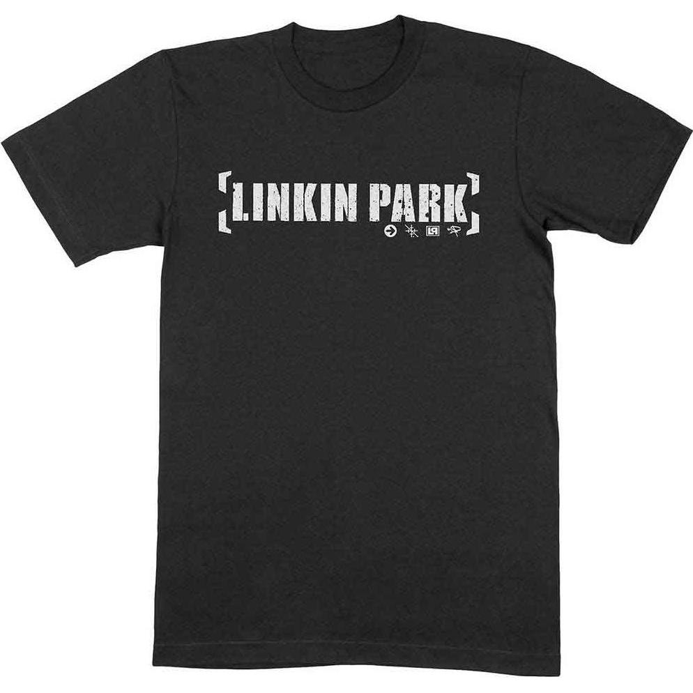 Linkin Park, Uomini, Maglietta, Bracket Logo, Nero, (M)