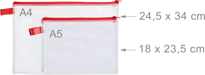Actual product image Relaxdays Set of 6 File Folders (A5, A4)
