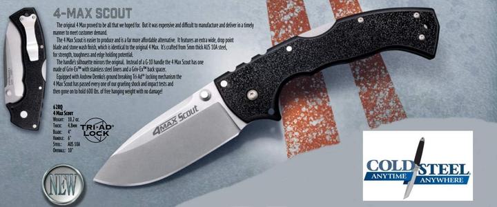 Immagine prodotto Cold Steel 4-Max Scout (10.20 cm)