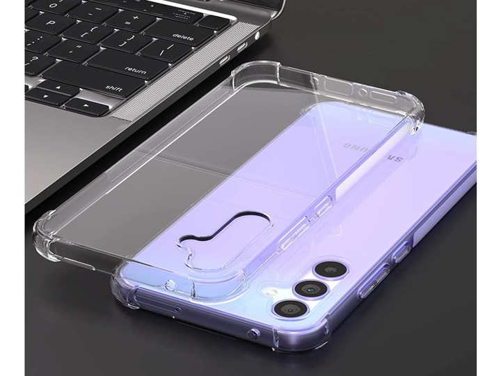 Produktbild Screenguard Samsung Galaxy A34 5G Hülle Crystal Soft Airbag Bumper (Samsung Galaxy A34 5G)