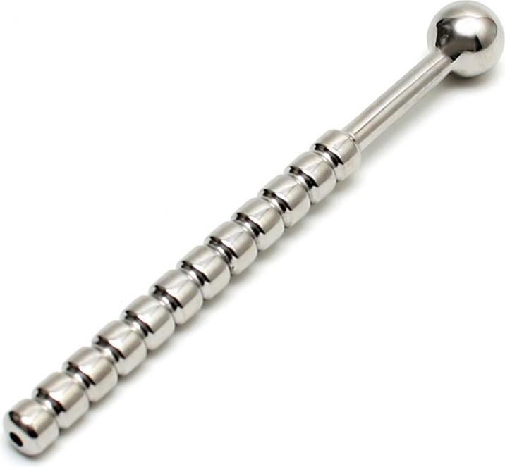Actual product image Rimba Ribbed Hollow Penis Plug
