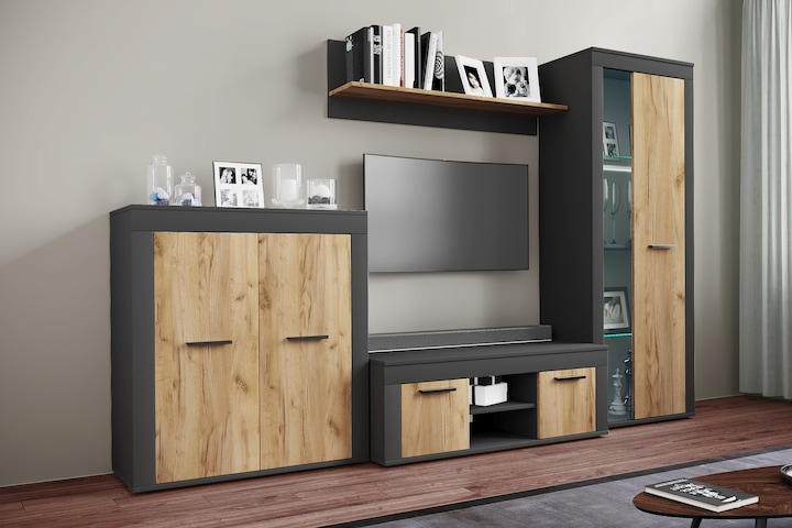 Produktbild VCM Holz TV Lowboard Möbel Fernseh Usilo L (102 x 45 x 37 cm)