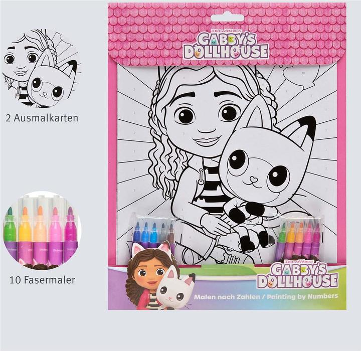 Produktbild Undercover Malen nach Zahlen Set Gabbys Puppenhaus