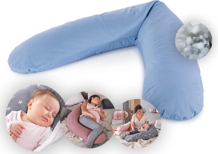 Produktbild Theraline Stillkissen "Das Original" mit Polyester Hohlfaser Füllung inkl. Bezug 190 cm (190 cm)
