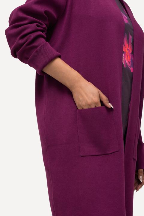 Produktbild Ulla Popken Strickjacke, lange, offene Form, weicher Feinstrick (56)