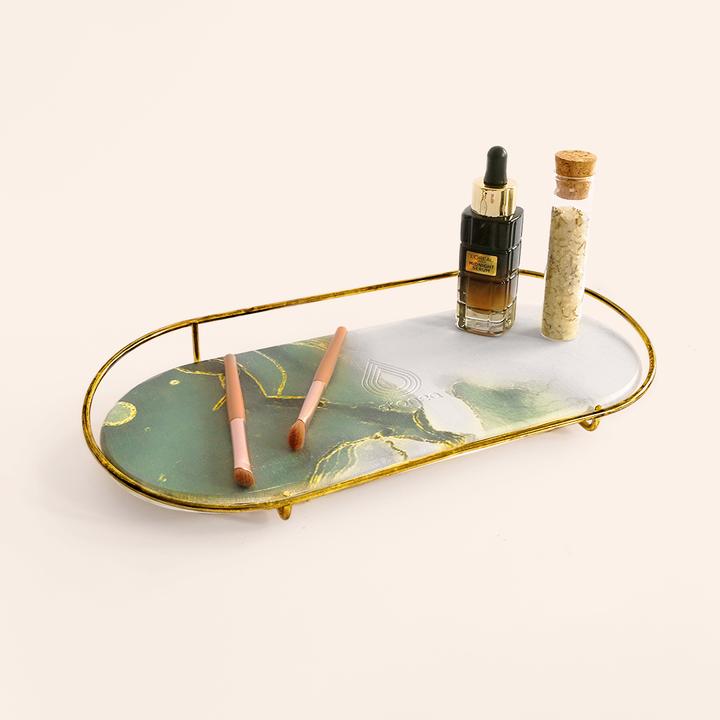 Immagine prodotto Stonea Makea Vassoio per il trucco in oro Nettuno