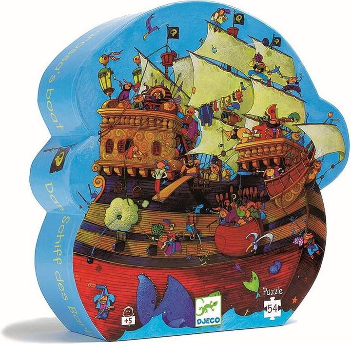 Actual product image Djeco Puzzle The ship ds Barbarossa (54 pieces)