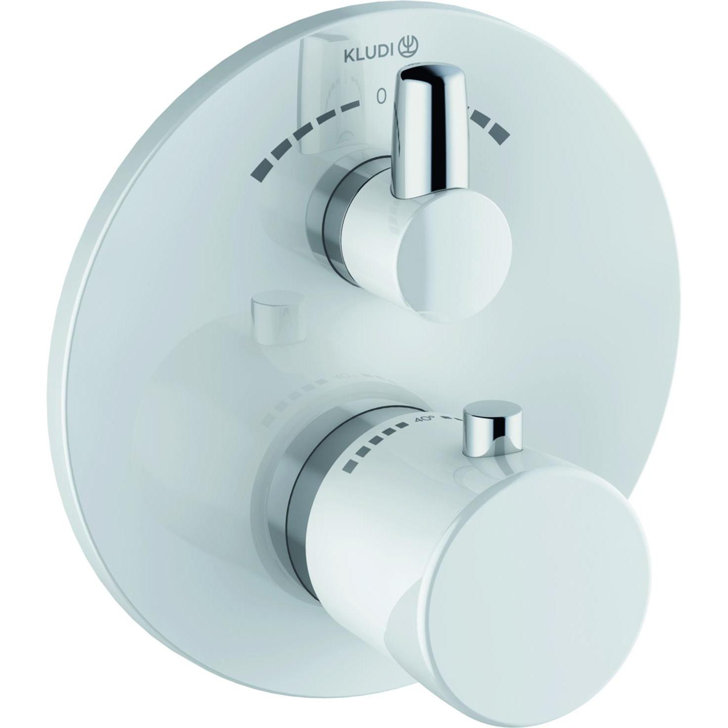 Kludi, Rubinetteria per bagno, BALANCE Mitigeur thermostatique encastré pour bain et douche, blocage de l'eau chaude 40°C