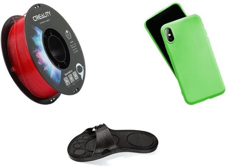 Image du produit Creality Filament TPU, rouge, 1.75 mm, 1 kg (TPU, 1.75 mm, 1000 g)