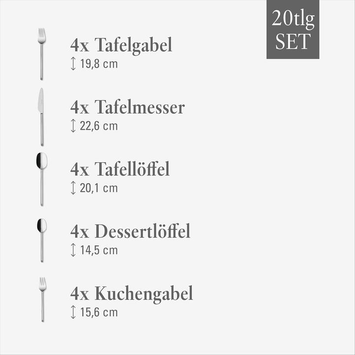 Productafbeelding Like. by Villeroy & Boch 20-delige bestekset Zoals (20 Pcs., Bestekset)