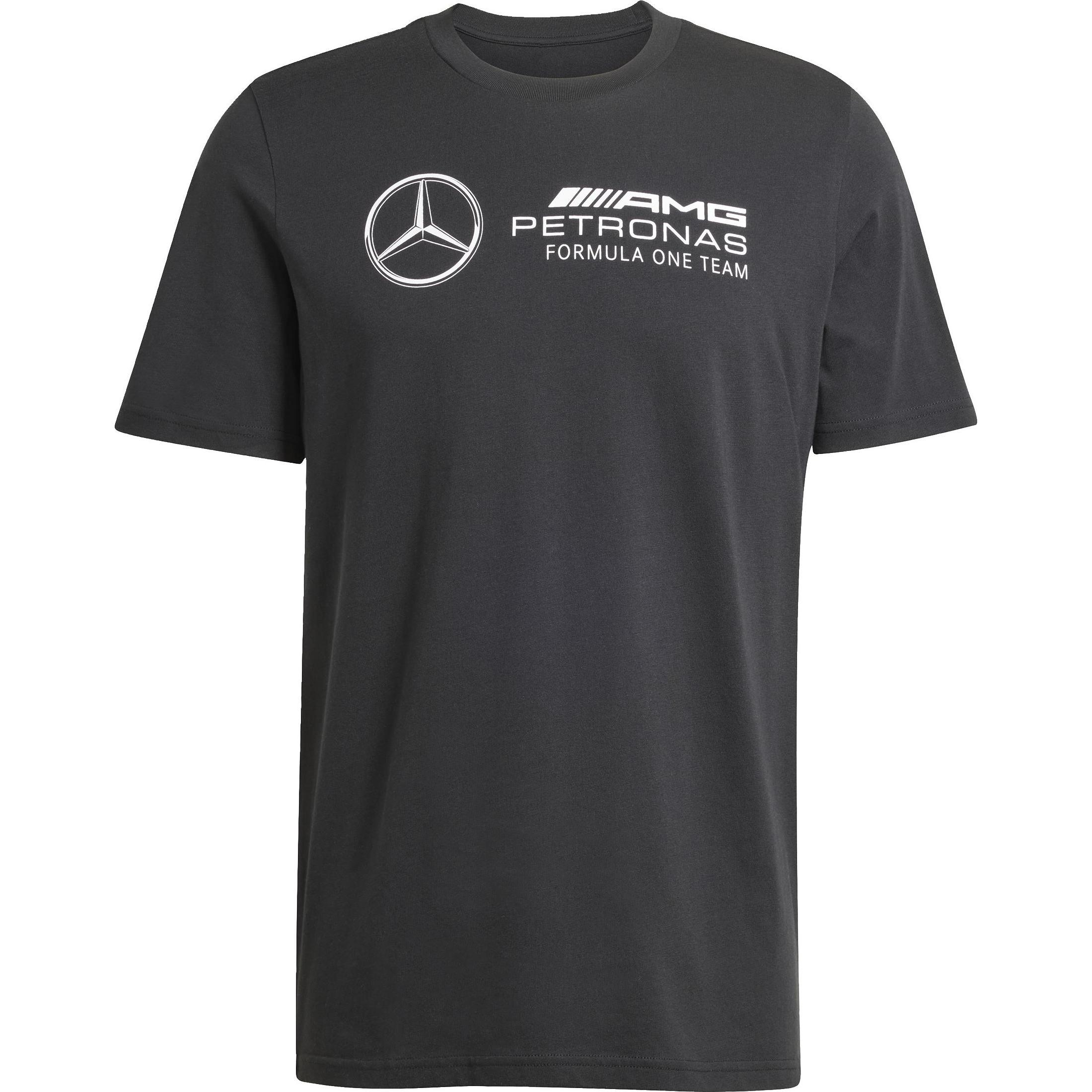 adidas, Herren, Shirt, Mercedes DNA GFTEE, Schwarz, Weiss, (XL)