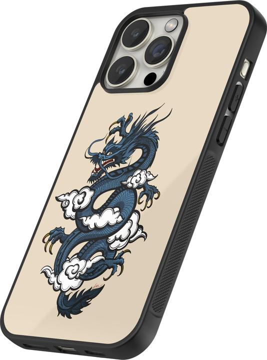 Immagine prodotto PhoneLook Cover Silicone Nero Blu Drago Tattoo (Apple iPhone 13 Pro Max)