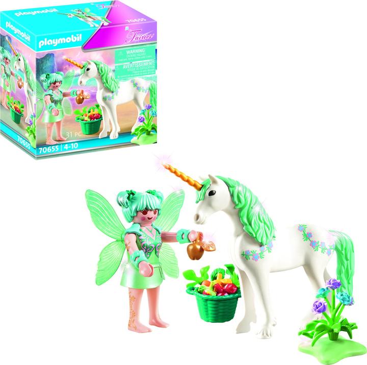 Image du produit Playmobil Licorne avec fée nourricière (70655)