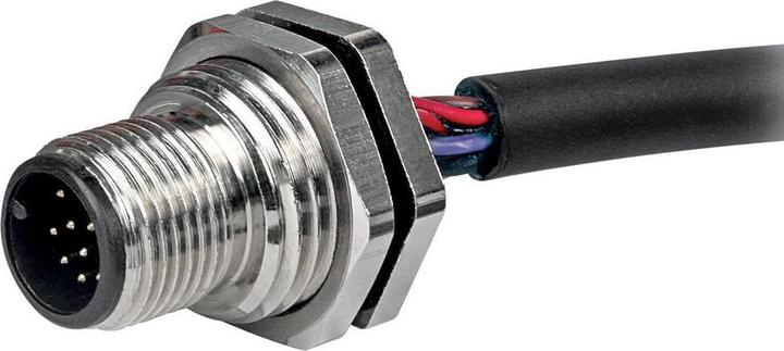 Produktbild RS PRO M12 Panel Mount Male,12W, 100mm,M16x1.5