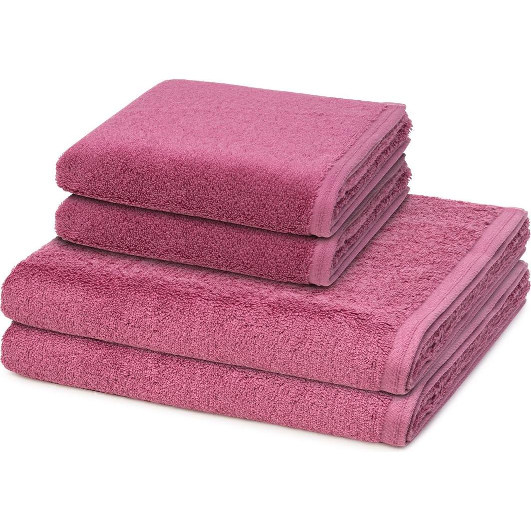 Vossen, Frotteewäsche, 4er Pack Vegan Life 2 X Handtuch 2 X Duschtuch im Set