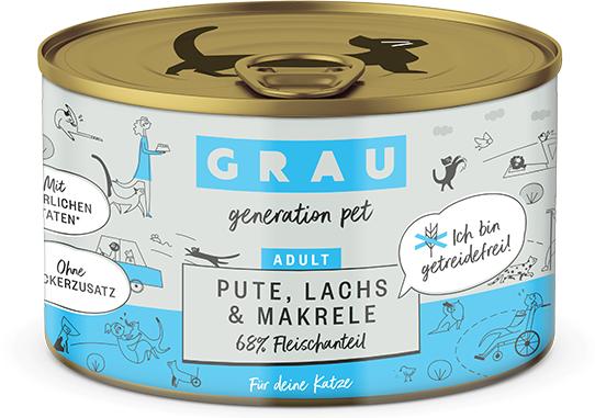 Produktbild Grau Adult Pute Lachs Makrele (Adult, 200 g)