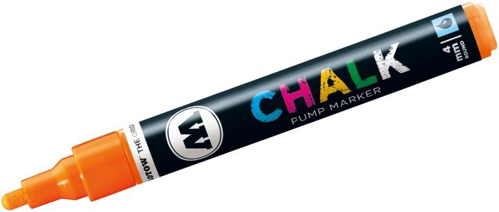 Actual product image Molotow Window marker Pump Marker Chalk refillable 4mm neon orange (Neon orange, 4 mm, 1 x)