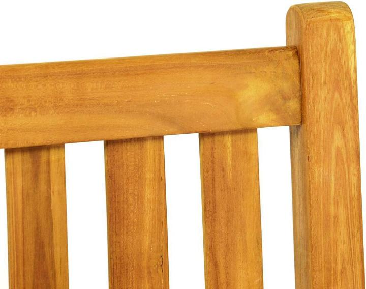 Actual product image VCM 2-Sitzer Gartenbank Parkbank hochwertig Teak Holz behandelt 120cm