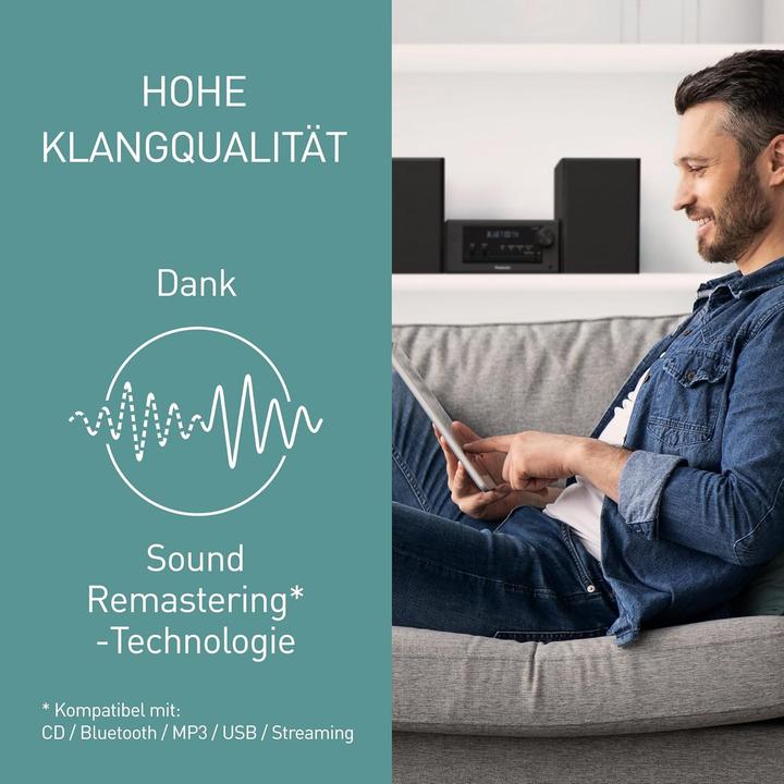 Immagine prodotto Panasonic SC-PM704 (Bluetooth, Lettore CD, 2x 40 W)