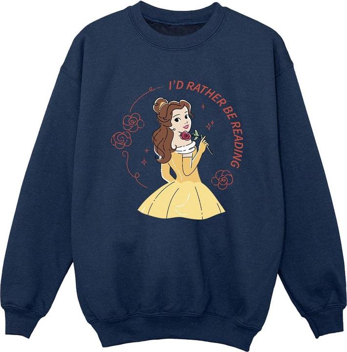 Produktbild Disney Beauty And The Beast I'd Rather Be Reading Sweatshirt Jungen (140, 146)