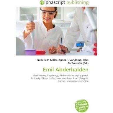 Emil Abderhalden, Sachbücher