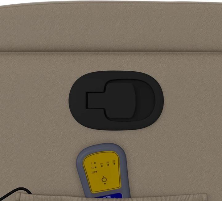 Actual product image VidaXL Massage chair cappuccino-brown imitation leather, colour