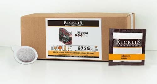 Produktbild RickliS Kaffeerösterei Mocca (80 x Port.)