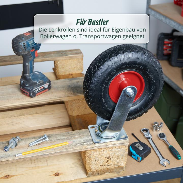 Actual product image Relaxdays swivel wheels (120 kg)