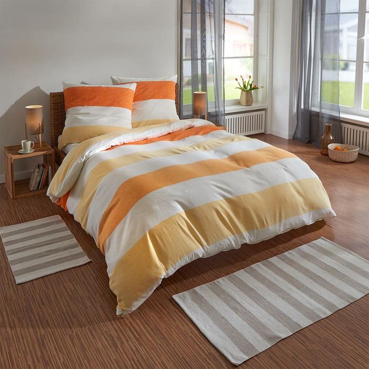 Produktbild Traumschlaf Melange Streifen (Bettwäsche Set, 240 x 220 cm, 80 x 80 cm)