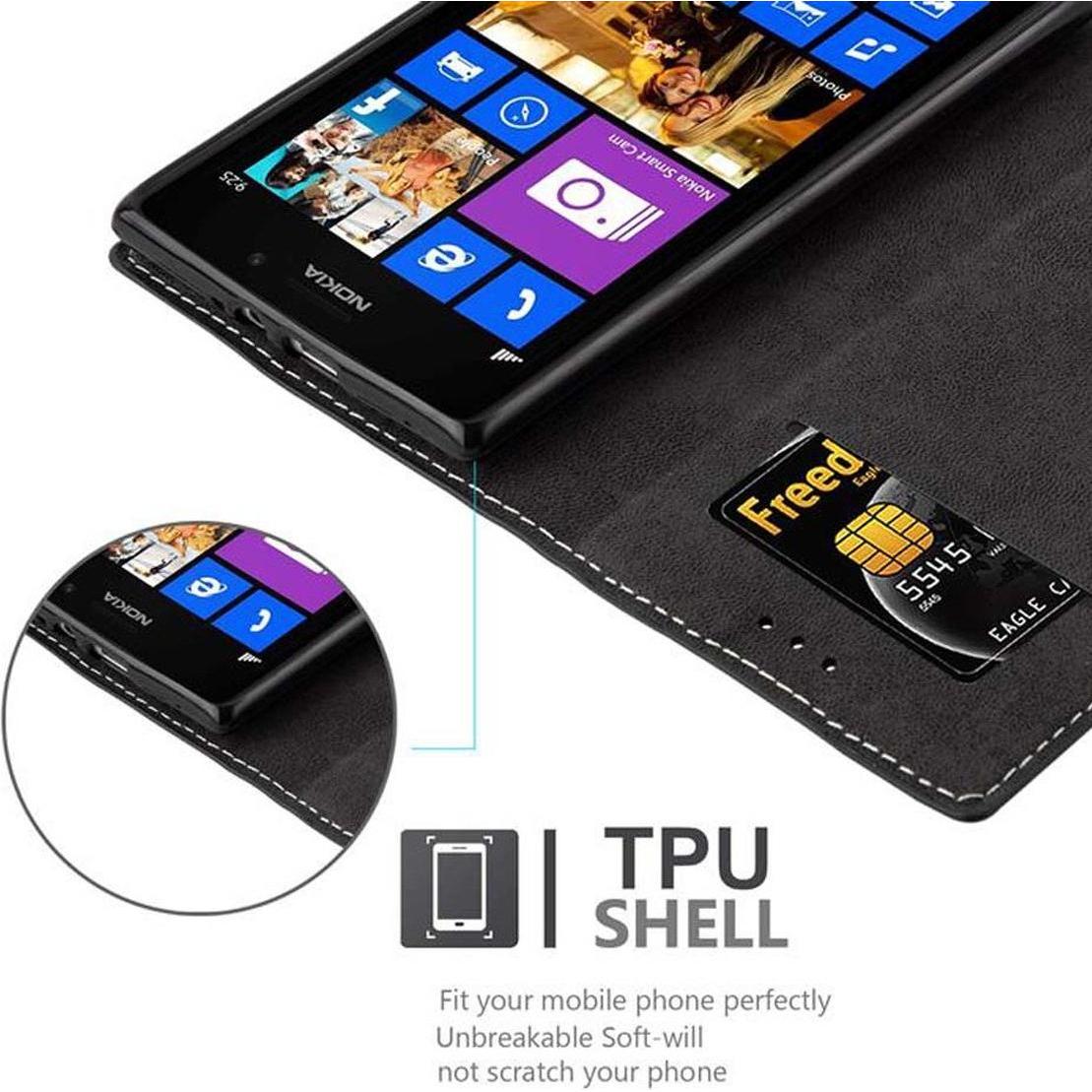 Thumbnail - Cadorabo Book X-Wallet Cover (Nokia Lumia 925), Smartphone Hülle, Schwarz