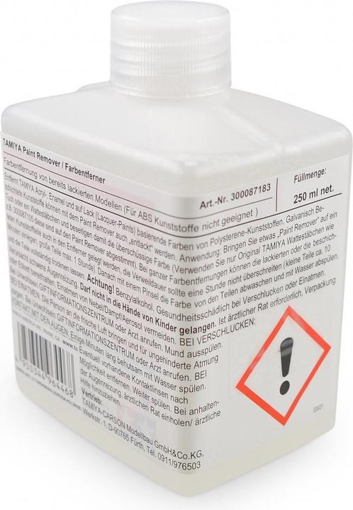 Productafbeelding Tamiya 300087183 Verfverwijderaar Inhoud 250 ml