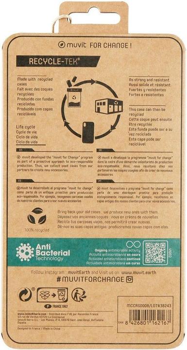 Actual product image Muvit Mobile phone case iPhone 7 | iPhone 8 | iPhone SE 2020 Black Transparent iPhone SE (Apple iPhone 7, Apple iPhone 8, Apple iPhone SE)