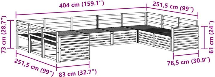 Produktbild vidaXL Outdoor-Sofa