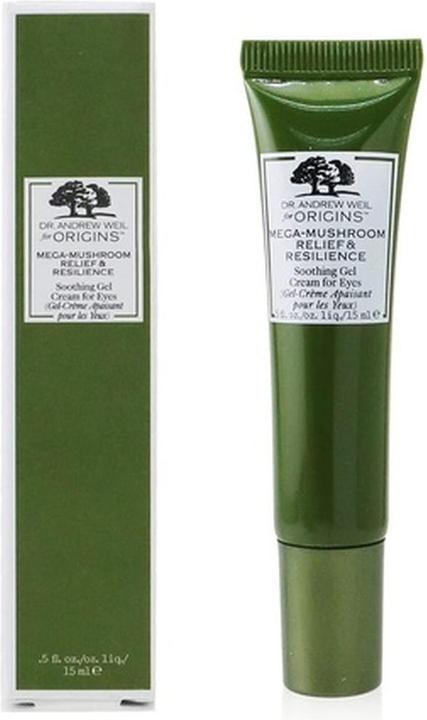 Produktbild Origins Mega Mushroom - Soothing Gel Cream for Eyes (Augenpflege Gel, 15 ml, Tag + Nacht)