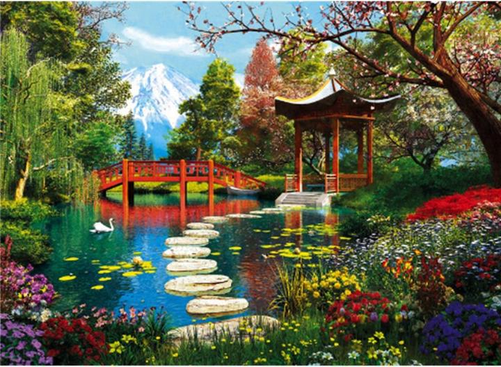 Actual product image Clementoni Puzzle Gardens of Fuji 1000 pieces (1000 pieces)