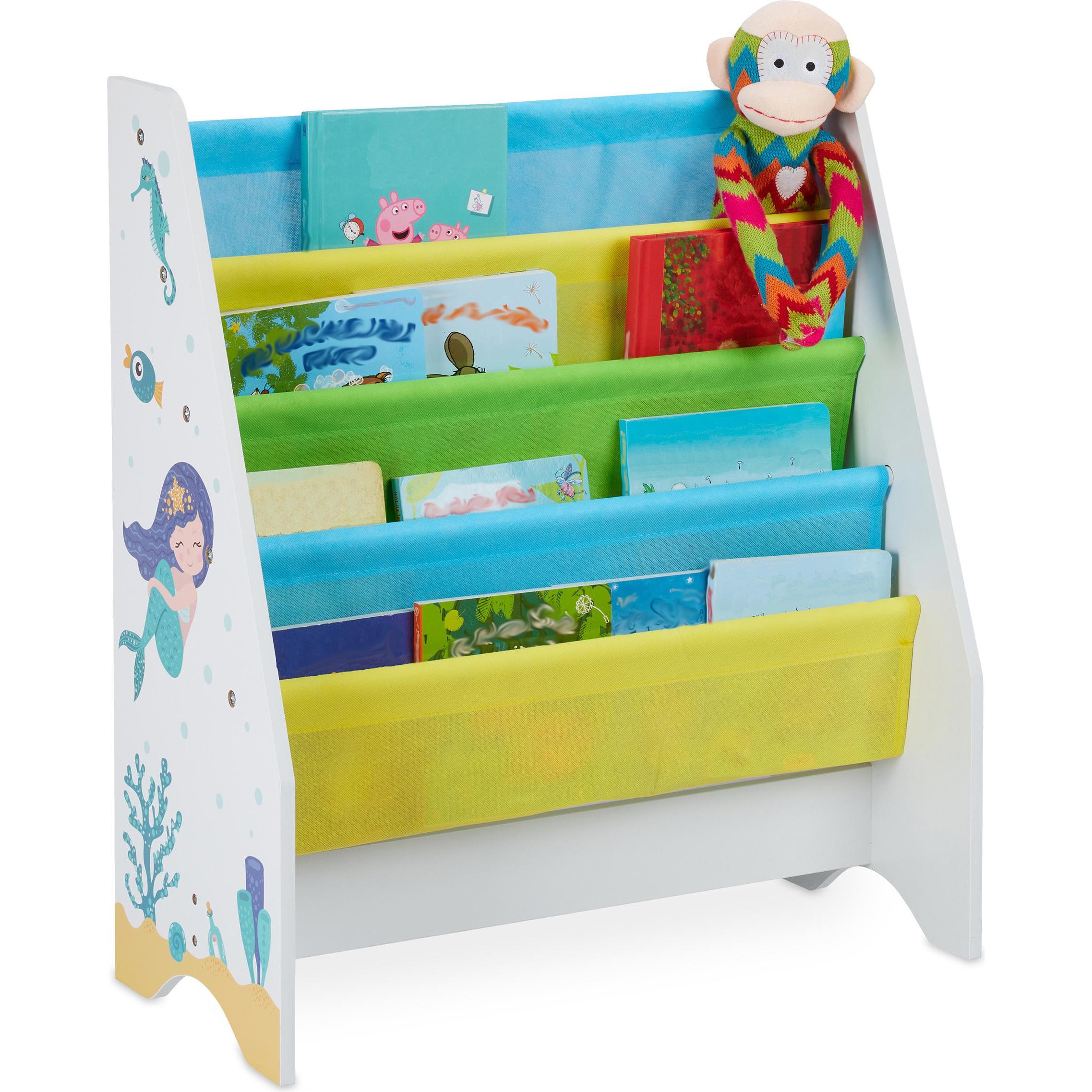 Relaxdays, Libreria per bambini, Libreria bambini (62 x 29 x 71 cm)